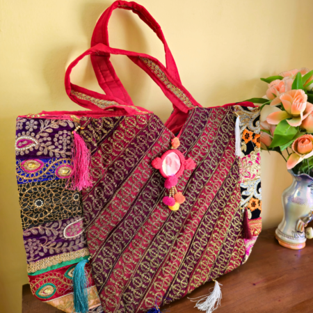 FR Bohemian Raspberry Tote